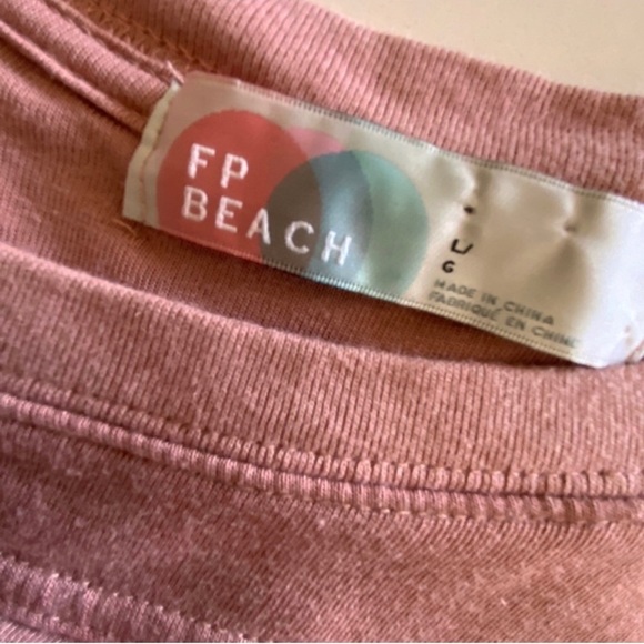 Free People Beach Jilly Midi Rose Blush Dress Size Large - Picture 12 of 13